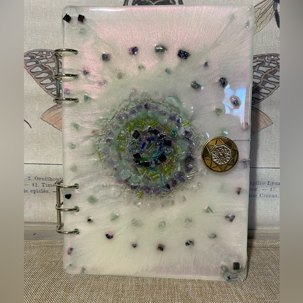 Green Goddess Handmade Notebook with Recycled Paper
